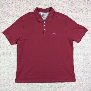 Tommy Bahama Emfielder Polo Mens 3XL Poinsettia Marlin Santa Sangria Supima